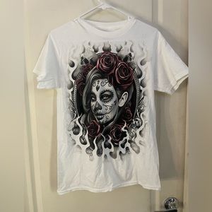 They of the dead woman, black and white